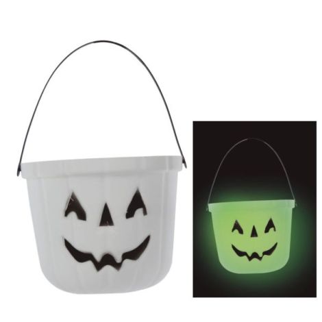 Cos dovleac halloween alb - imagine 9